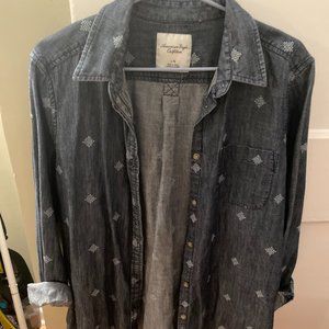 Denim styled Flannel